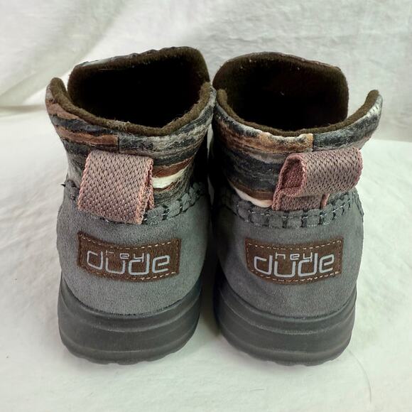 Hey Dude Women's 8 Denny Tie Dye Brown High Top Moccasin Lightweight Bootie - Picture 5 of 9